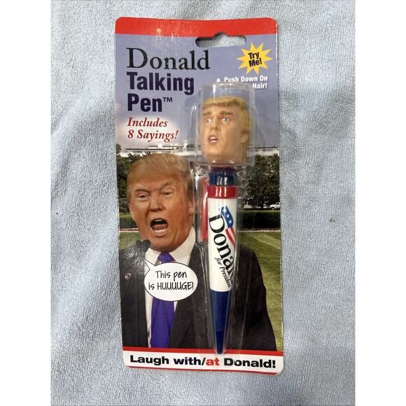 President Donald Talking Pen Ink, 8 Different Sayings, Donald Trump's Real Voice - Picture 1 of 2